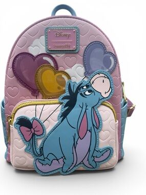 NWT Loungefly Disney Winnie the Pooh Eeyore Balloons Mini Backpack